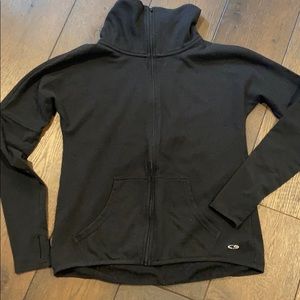 Black zip up sweatshirt